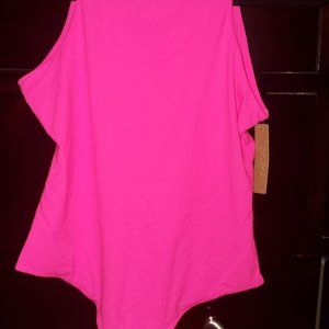 Skims fits everyone bodysuit neon pink